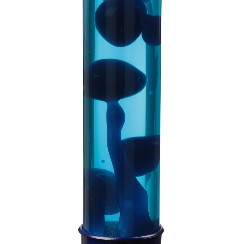 Gigantische blauwe lavalamp